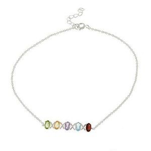 NIB Sevilla Silver 1.3ctw Multigemstone Ba…